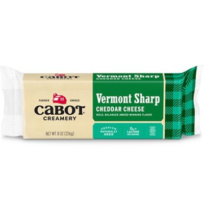 Cabot Creamery Bar Sharp Cheddar Cheese - 8 Oz - Image 1