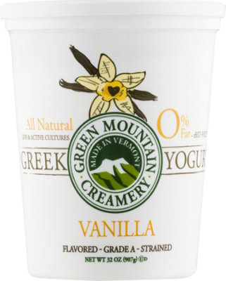 Green Mountain Creamery Vanilla Nonfat Greek Yogurt 32 Oz - 32 OZ - Image 1