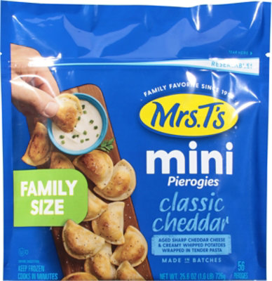 Mrs T Mini Cheddar Pierogies - 25.6 OZ - Image 2