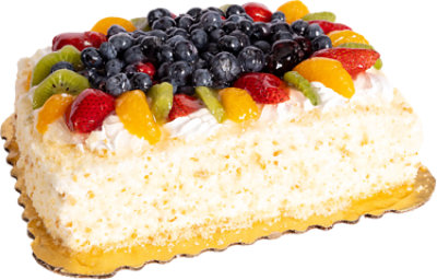Tres Leches with Fruit Cake 1/8 Sheet 2 Layers - Each - Image 1
