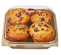 Muffins Cranberry Orange Nut 4ct - EA