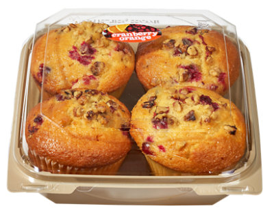 Muffins Cranberry Orange Nut 4ct - EA