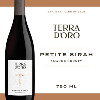 Terra d'Oro Petite Sirah Red Wine Bottle - 750 Ml - Image 1