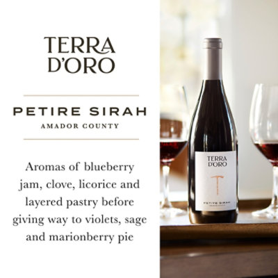 Terra d'Oro Petite Sirah Red Wine Bottle - 750 Ml - Image 2