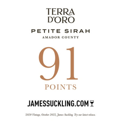 Terra d'Oro Petite Sirah Red Wine Bottle - 750 Ml - Image 3