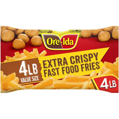 Ore-Ida Extra Crispy Fast Food French Fries French Fried Frozen Potatoes Value Size - 4 lb - Image 1