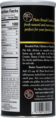 4C Foods Plain Bread Crumbs - 15 OZ - Image 6