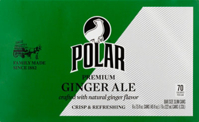 Polar Premium Ginger Ale Cans - 6-7.5 Fl. Oz. - Image 2