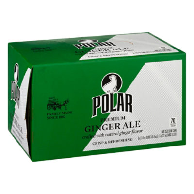 Polar Premium Ginger Ale Cans - 6-7.5 Fl. Oz. - Image 1