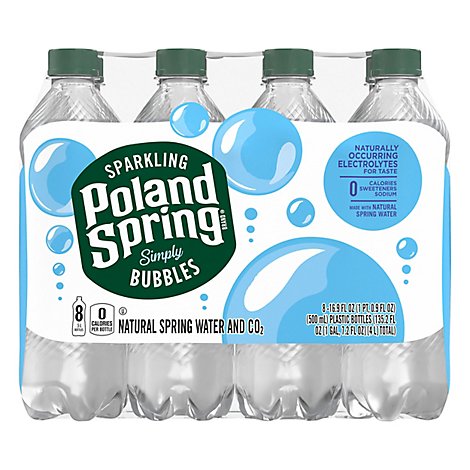 Poland Spring Sparkling Water - 8-16.9 FZ