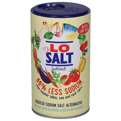 LoSalt Iodized Salt Alternative Low Sodium Healthy Diet 12.35 Ounce Pack of  3