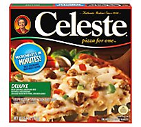 Celeste Deluxe Pizza For One Individual Microwavable Frozen Pizza - 5.9 Oz