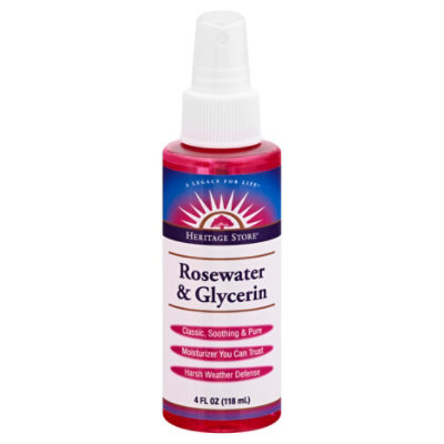 Heritage Rosewater & Glycerin - 4 Fl. Oz. - Image 1