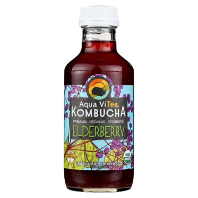 Aqua ViTea Elderberry Kombucha - 16 Fl. Oz. - Image 3