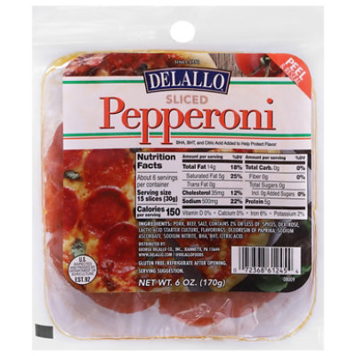 Delallo Slice Pepperoni Pouch - 6 OZ - Image 3