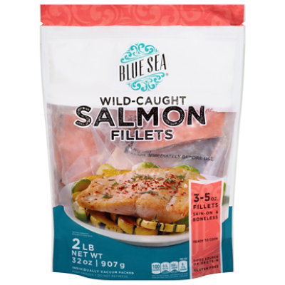 Blue Sea Salmon Fillets - 2 LB - Image 1