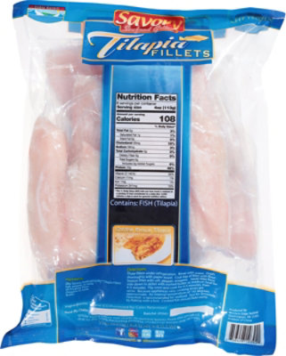 Tilapia Fillets Frozen - 2 LB - Image 5