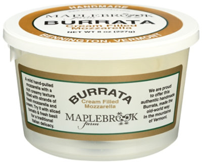 Maplebrook Burrata Mozzarella - 8 OZ - Image 1