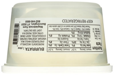 Maplebrook Burrata Mozzarella - 8 OZ - Image 5