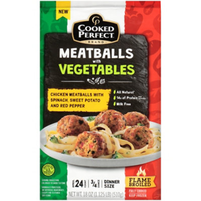 Cooked Perfect Chicken Meatballs With Veggies - 18 Oz. - Image 3