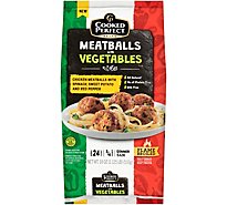 Cooked Perfect Chicken Meatballs With Veggies - 18 Oz.