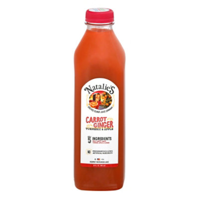 Natalies Orchid Island Juice Company Carrot Ginger Juice - 32 Oz. - Image 1