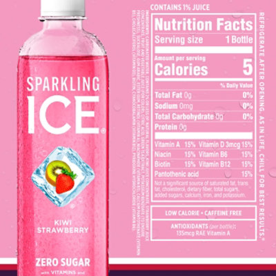 Sparkling Ice Sparkling Water With Caffeine Black Raspberry - 4-16 Fl. Oz. - Image 7