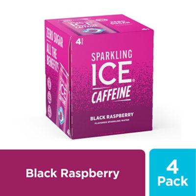 Sparkling Ice Sparkling Water With Caffeine Black Raspberry - 4-16 Fl. Oz. - Image 1