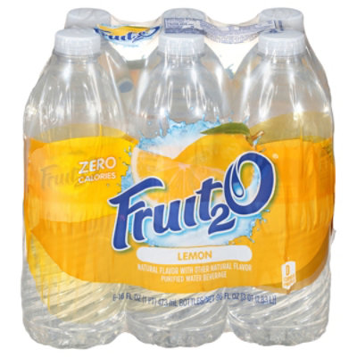 Fruit2O Zero Calorie Lemon Flavored Water Drink Bottle - 6-16 Fl
