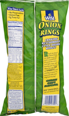 onionページ Wise Onion Rings (3, 5.85oz bags) - Real Potato Sitx (1, 5oz