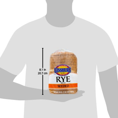 Ginsberg Seeded Rye Bread - 20 OZ - Image 5