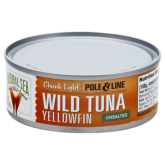 Natural Sea Tuna Ylwfn Chunk In Water - 6 OZ