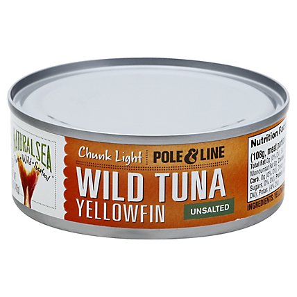 Natural Sea Tuna Ylwfn Chunk In Water - 6 OZ - Image 1