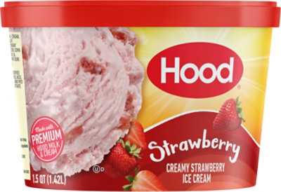 Hood Strawberry Ice Cream - 1.5 Quart - Image 6