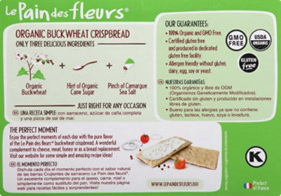 Le Pain Des Fleurs The Bread Of Flowers Buckwheat Crispbread - 4.4 OZ - Image 6