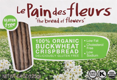 Le Pain Des Fleurs The Bread Of Flowers Buckwheat Crispbread - 4.4 OZ - Image 2