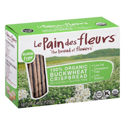 Le Pain Des Fleurs The Bread Of Flowers Buckwheat Crispbread - 4.4 OZ - Image 1