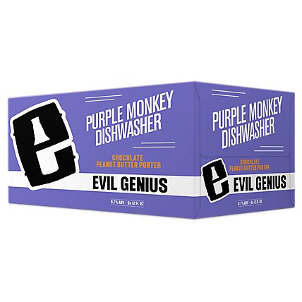 Evil Genius Purple Monkey Dishwasher Cho Porter 6 Count Long Neck Bottles - 6-12 FZ - Image 1