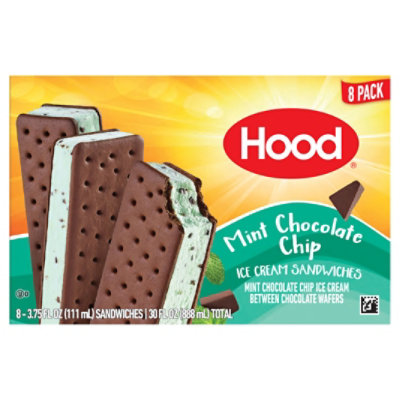 Hood Mint Chocolate Chip Ice Cream Sandwich Multipack - 8-3.75 Oz - Image 3