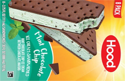 Hood Mint Chocolate Chip Ice Cream Sandwich Multipack - 8-3.75 Oz - Image 6