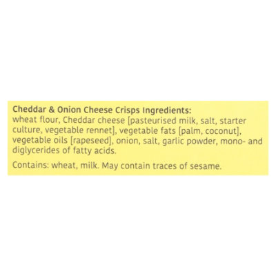 Roka Cheese Crispies Cheddar Onion - 2.46 OZ - Image 5