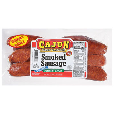 Cajun Family Traditions Smoke Sausage Original Party Pack - 32 Oz