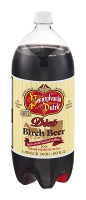 Pennsylvania Dutch Caffeine Free Diet Birch Beer Soda - 2 LT - Image 1