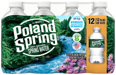 Poland Spring Natural Spring Water - 12-12 FZ - Image 6