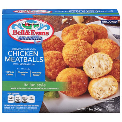Bell & Evans Chicken Meatballs Parmesan Breaded - 12 Oz - Image 1