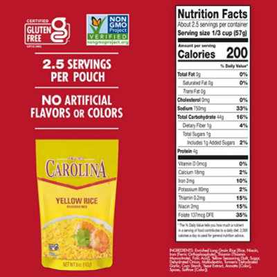 Carolina Yellow Rice - 5 OZ - Image 4