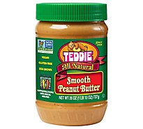 Teddie Natural Smooth Peanut Bitter 26oz - 26 OZ