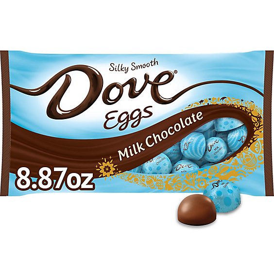 Dove Easter Eggs Milk Chocolate Candy Assortment Individually Wrapped - 8.87 Oz