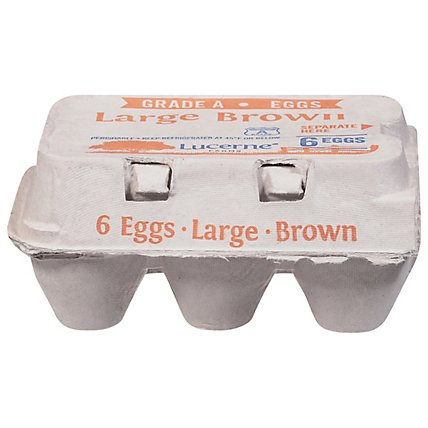Lucerne Egg Brown Large Eggs - 6 CT - Image 2