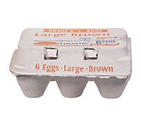 Lucerne Egg Brown Large Eggs - 6 CT